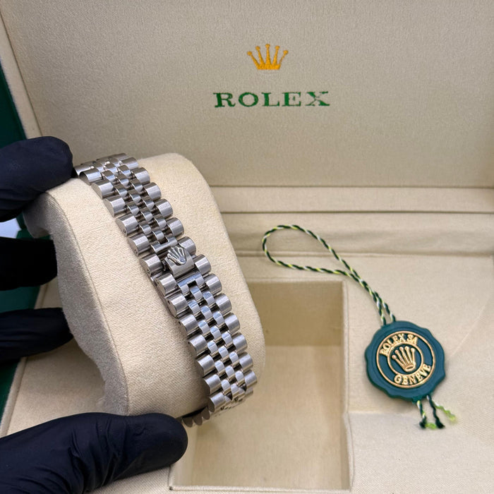 Two-Tone Silver Dial Watch With Jubilee Chain & Butterfly Lock