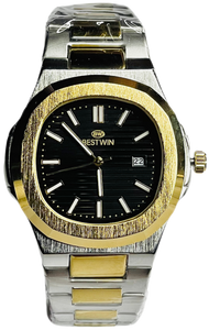 BESTWIN 40mm-Two tone black and golden with date working