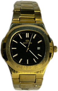 "Stylish Bestwin Two-Tone Gold Watch"