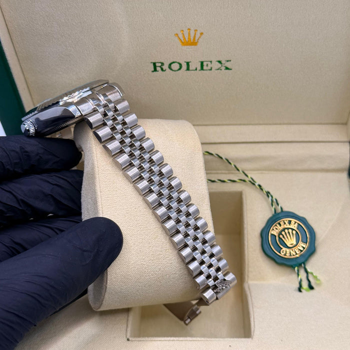 Two Tone Watch With Jubilee Chain & Crown Lock (multi colors)